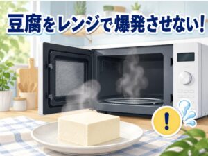 豆腐をレンジで爆発させない！原因と防ぎ方を徹底解説